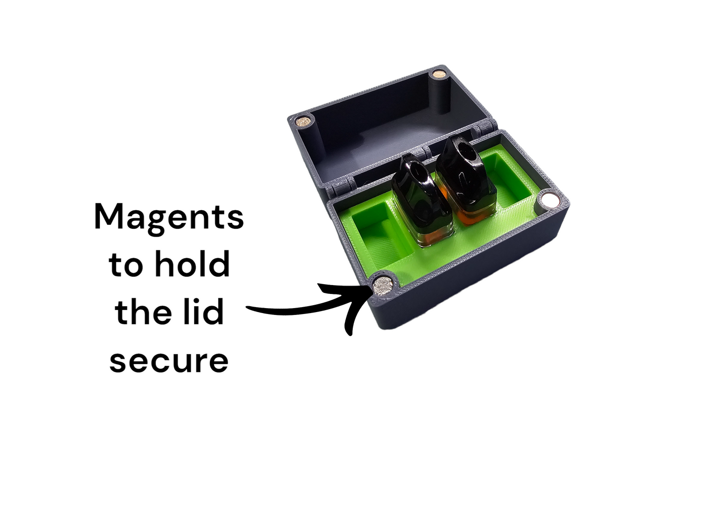 Xros pod box, pod storage box, travel case, Custom Logo on the lid