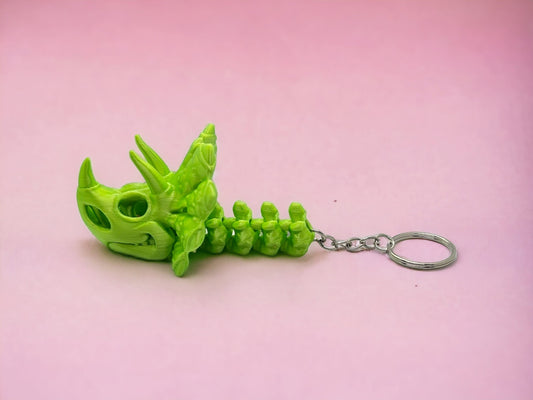 Skeleton Dinosaur Keyring / bag charm